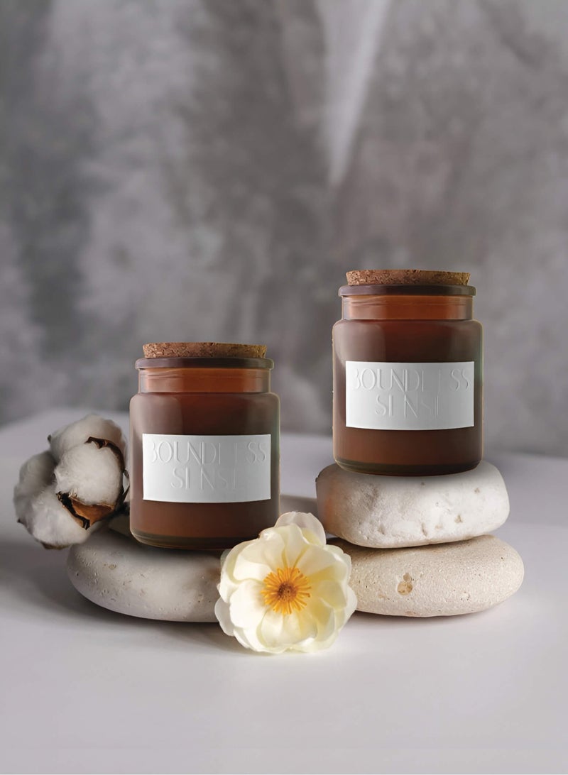Alsumuu Duo ( Velvet Musk Candle + Harmony Haze Candle ( Mastic incense and oud ) )
