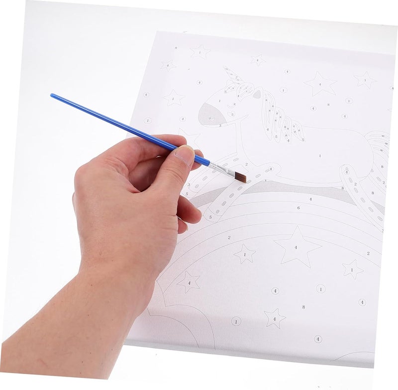 طقم رسم بالأرقام من DOITOOL للرسم الزيتي بنفسك، لوحة يونيكورن بسيطة وسهلة على القماش مع مواد آمنة وموثوقة، للرسم وديكور المنزل - Image 4