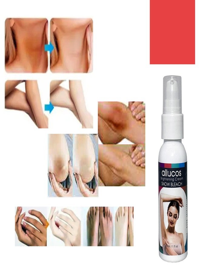 ALLUCOS Brightening Cream - Snow Bleach | Dark Spot Remover for Underarm, Elbow, Inner Thigh & Intimate Areas | Skin Lightening & Even Tone Cream for Armpit & Private Parts - 50ml (Pack of 1) - Image 3