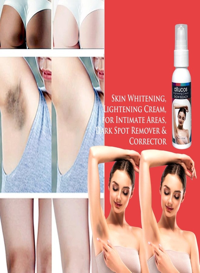 ALLUCOS Brightening Cream - Snow Bleach | Dark Spot Remover for Underarm, Elbow, Inner Thigh & Intimate Areas | Skin Lightening & Even Tone Cream for Armpit & Private Parts - 50ml (Pack of 1) - Image 4