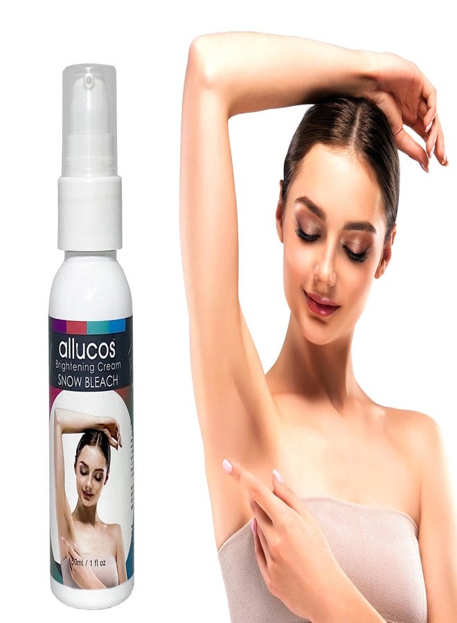 ALLUCOS Brightening Cream - Snow Bleach | Dark Spot Remover for Underarm, Elbow, Inner Thigh & Intimate Areas | Skin Lightening & Even Tone Cream for Armpit & Private Parts - 50ml (Pack of 1) - Image 1