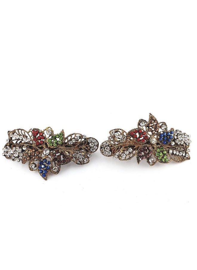 DHAVESAI Dhavesai m.a.d multi design hair clips,hair accessories for girls and women small size pack of 2 (multi colour and design as per availability)  - Image 1