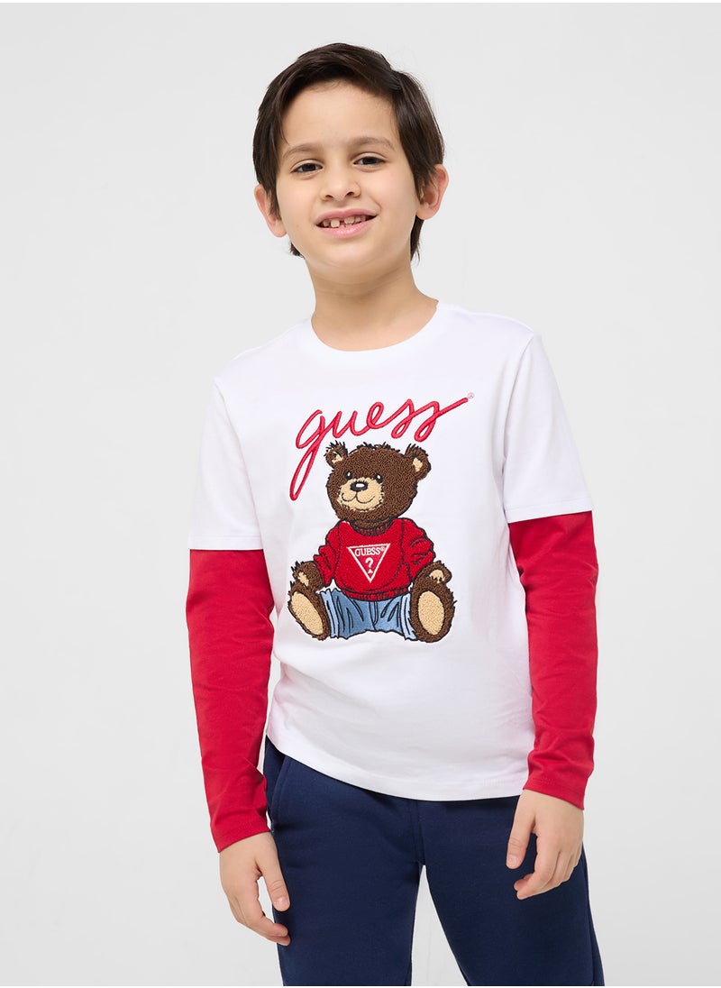 GUESS Kids  Graphic Print T-Shirt  - Image 1
