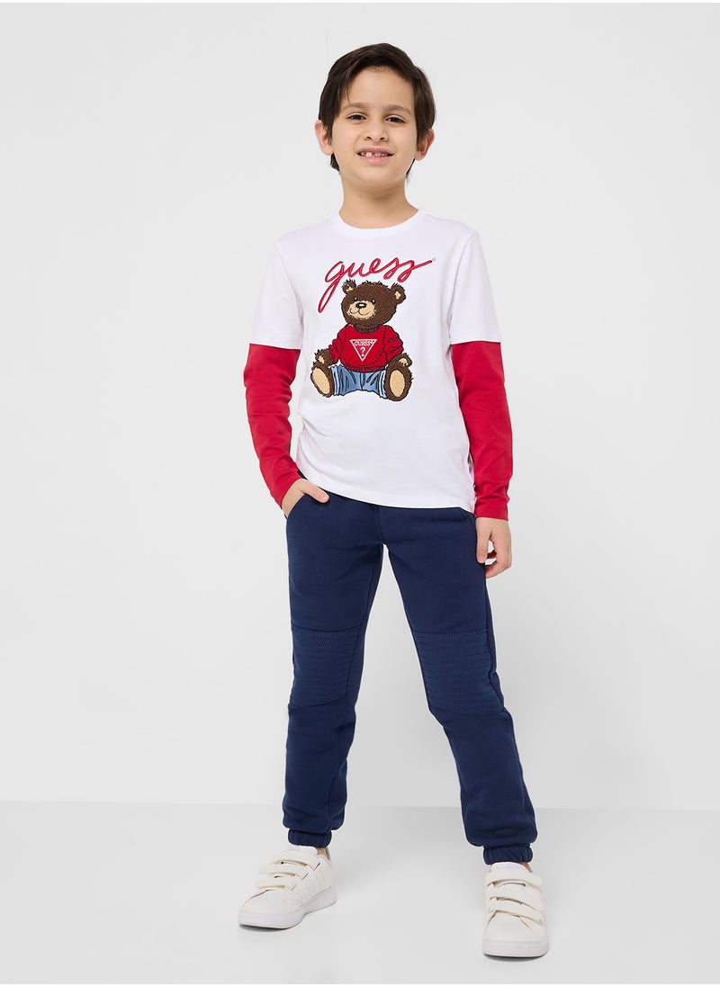 GUESS Kids  Graphic Print T-Shirt  - Image 4