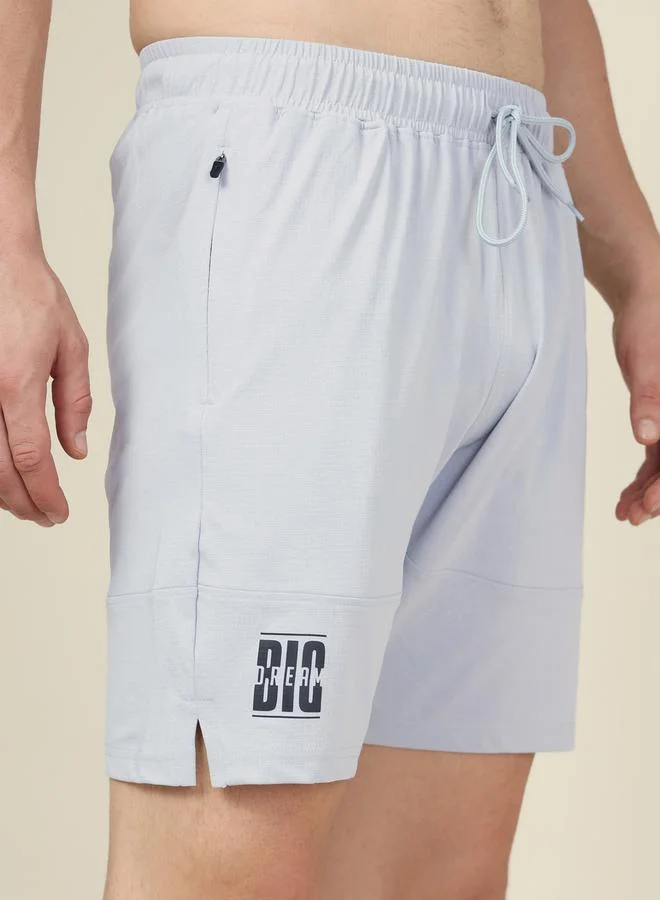 تكنوسبورت Solid 4-Way Stretch Relaxed Fit Shorts by Styli