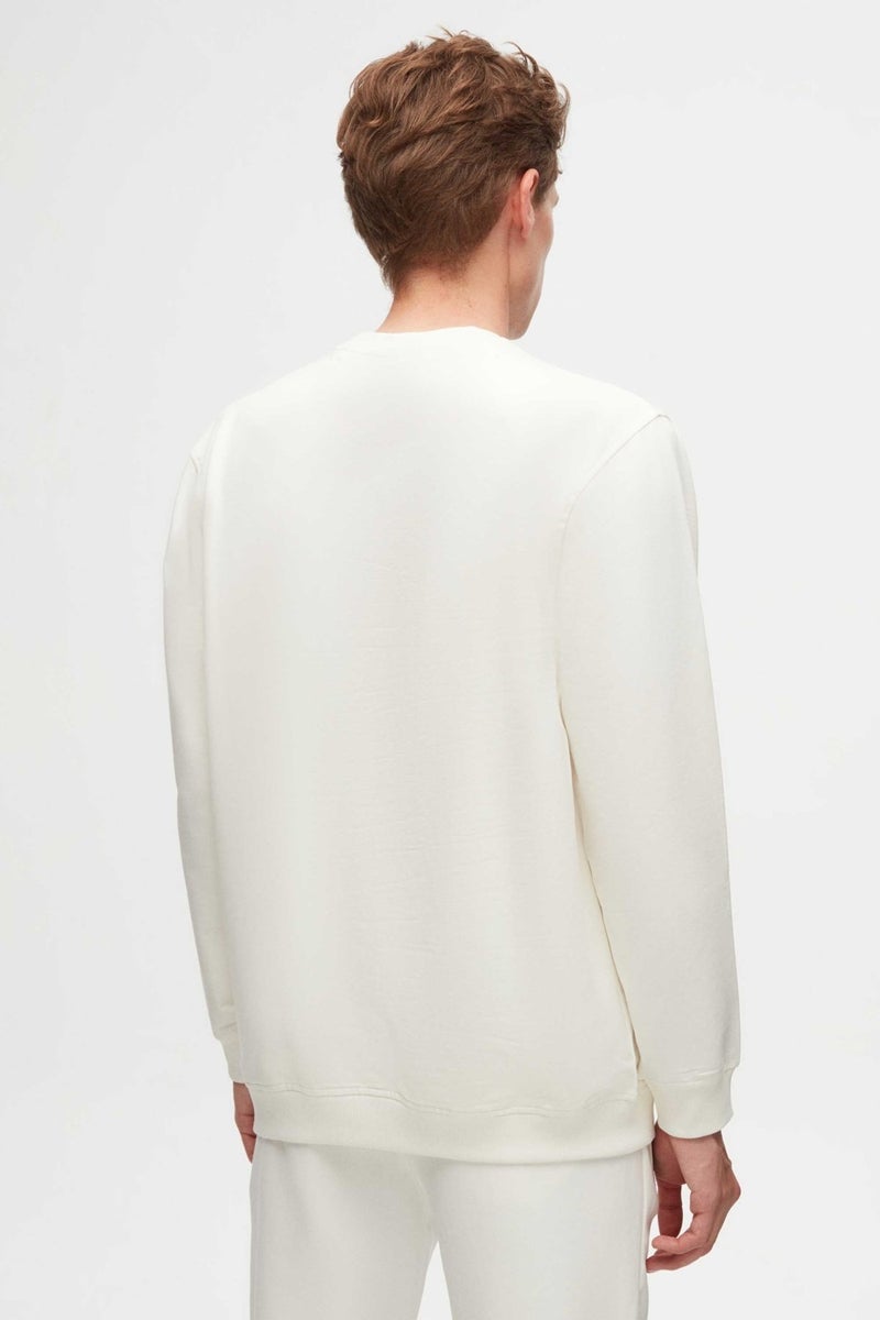 twn Relaxed Fit Ecru Printed Sweatshirt  - Image 4