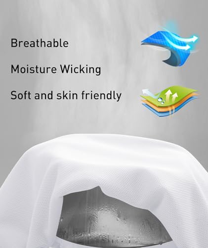 ZITY Mens Polo Shirt Short Sleeve Sports Tactical T-Shirt Athletic Golf Polos Daily Casual Stylish Collared Shirts for Men White XX-Large - Image 4