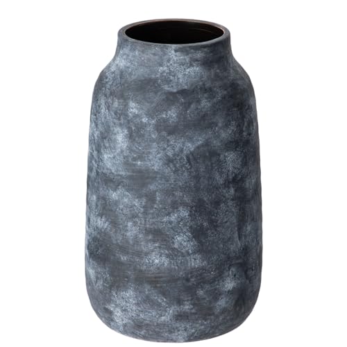 Briful Ceramic Flowers Vase Home Decor, Kitchen Dining Farmhouse Table Vases, Rustic Vintage Living Room Bathroom Bedroom Decorations for Office Coffee Desk Fireplace Shelf Mantel (9.6” Tall) - Image 1