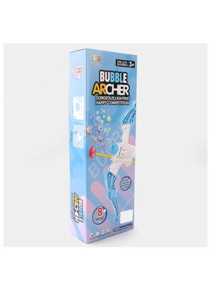 2-in-1 Bow & Arrow Bubble Gun | Cartoon Duck Design Bubble Blaster with 8 Holes | Automatic Bubble Maker for Kids | Fun Outdoor Toy for Summer, Parties, and Birthdays - Image 3