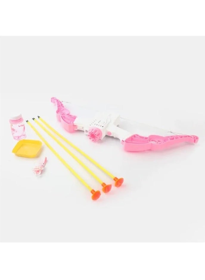 2-in-1 Bow & Arrow Bubble Gun | Cartoon Duck Design Bubble Blaster with 8 Holes | Automatic Bubble Maker for Kids | Fun Outdoor Toy for Summer, Parties, and Birthdays - Image 4