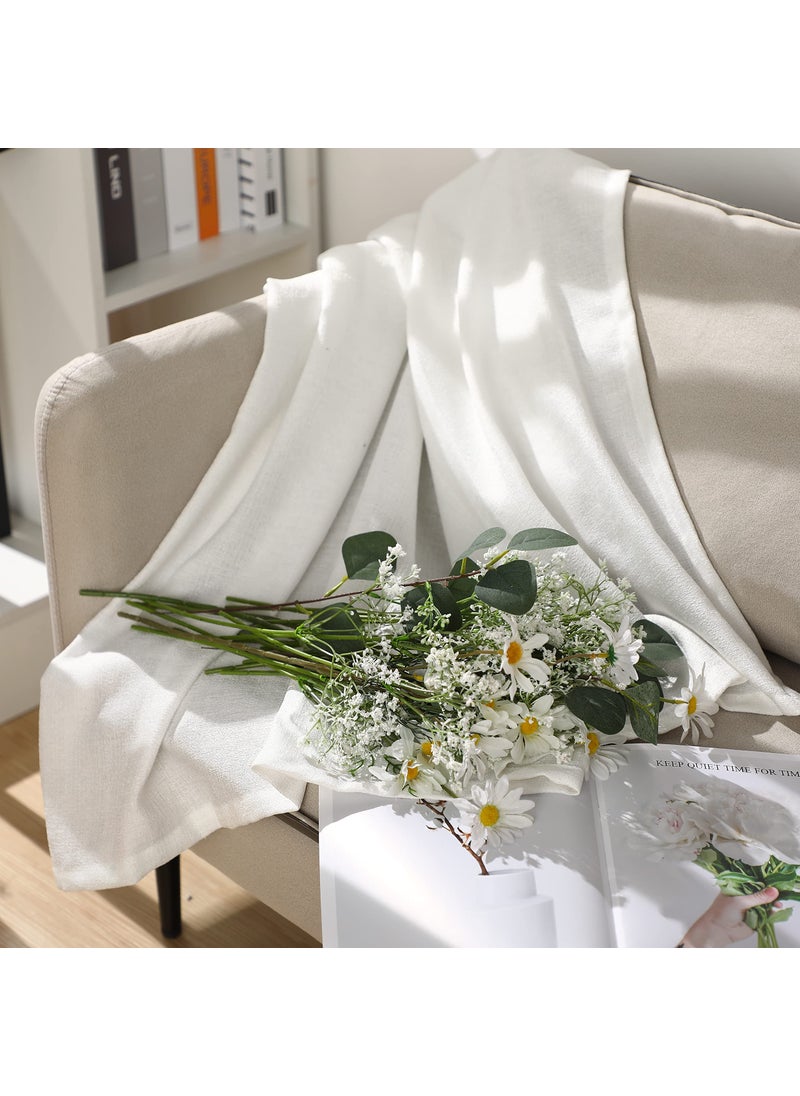 Ysleen Ysleen 64 Pieces Artificial Flowers Plastic Baby Breath Flowers Faux Gypsophila DIY Floral Bouquets Arrangement Baby Breath Wedding Party Decoration for Party Home Office Garden Decor (White)  - Image 4
