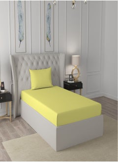 Raymond Raymond Home Single Sheet 180 Thread Count Luxurious Mercerized 100% Cotton Bedding Solid Pre Shrunk Percale Finish Bed Linen 2 Bedsheet and 2 Pillow Case - Pistacio (152 * 229 CM)  - Image 2