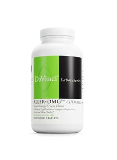 Davinci Labs Aller-DMG Chewable - Immune Health Support, Histamine Aid & Respiratory Support* - Orange Cream Flavor - 120 Chewable Vegetarian Tablets (60 Servings)  - Image 1