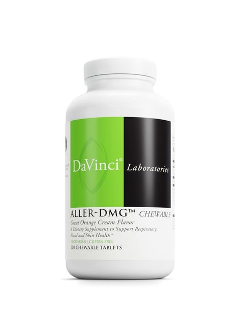 Labs Aller-DMG Chewable - Immune Health Support, Histamine Aid & Respiratory Support* - Orange Cream Flavor - 120 Chewable Vegetarian Tablets (60 Servings)