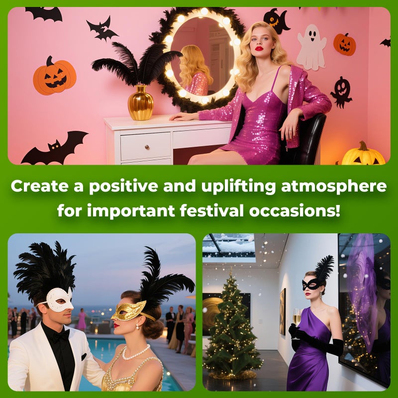 Piokio 20 Pieces Ostrich Feathers Plumes 10-12 Inches(25-30 Cm) In Bulk For Wedding Party Centerpieces Home Decorations - Image 5