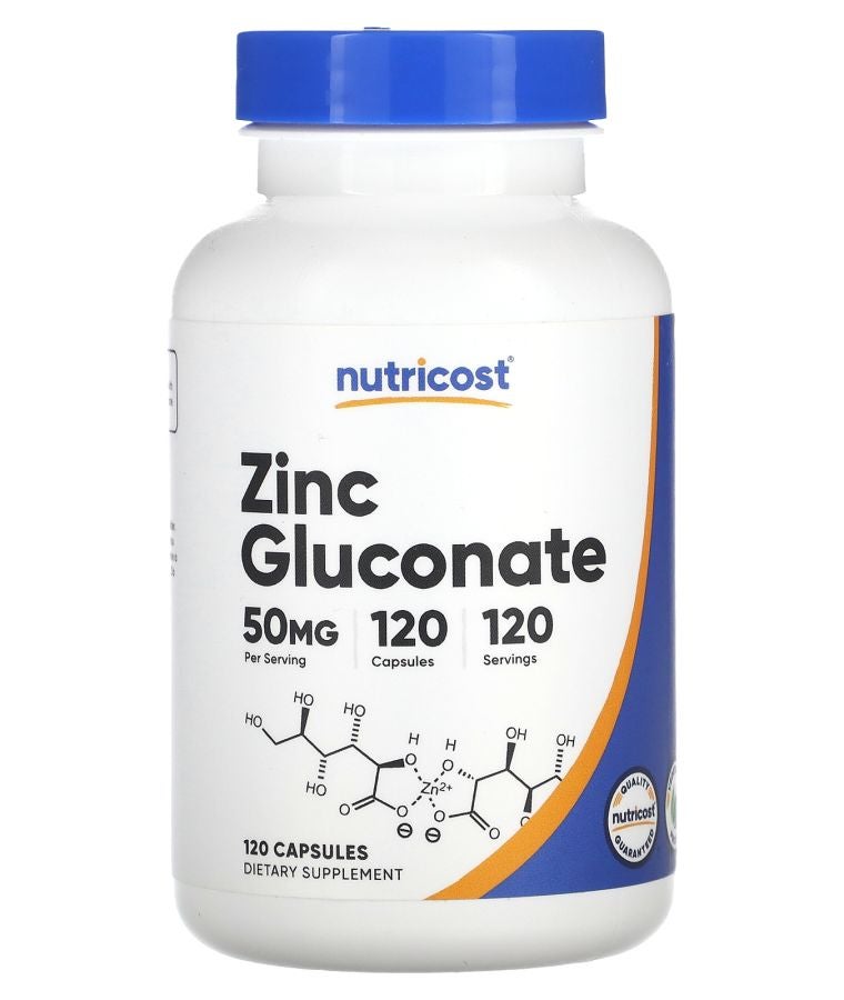 Zinc Gluconate 50 mg 120 Capsules
