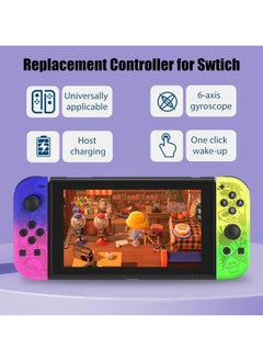 General Nintendo Switch wireless controller, Switch handle replacement with RGB light, joystick support for dual vibrate/wake/screenshot  - Image 3
