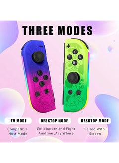 General Nintendo Switch wireless controller, Switch handle replacement with RGB light, joystick support for dual vibrate/wake/screenshot  - Image 5