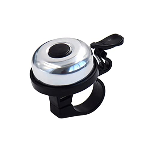 FASTPED® Bicycle Cycling Bike Handlebar Bell Ring Copper Loud Horn Silver - Image 1