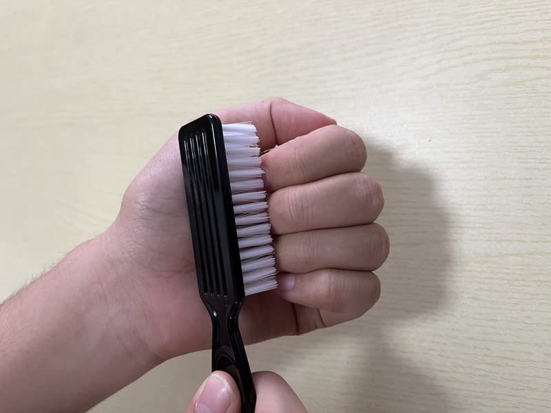 SQULIGT 12Pcs Nail Brush for Cleaning Fingernails, Handle Grip Cleaning Brush for Nail and Toenail, Nail Dust Brush Manicure Pedicure Tools Scrubbing Brush Women Men Home Salon (Black) - Image 3