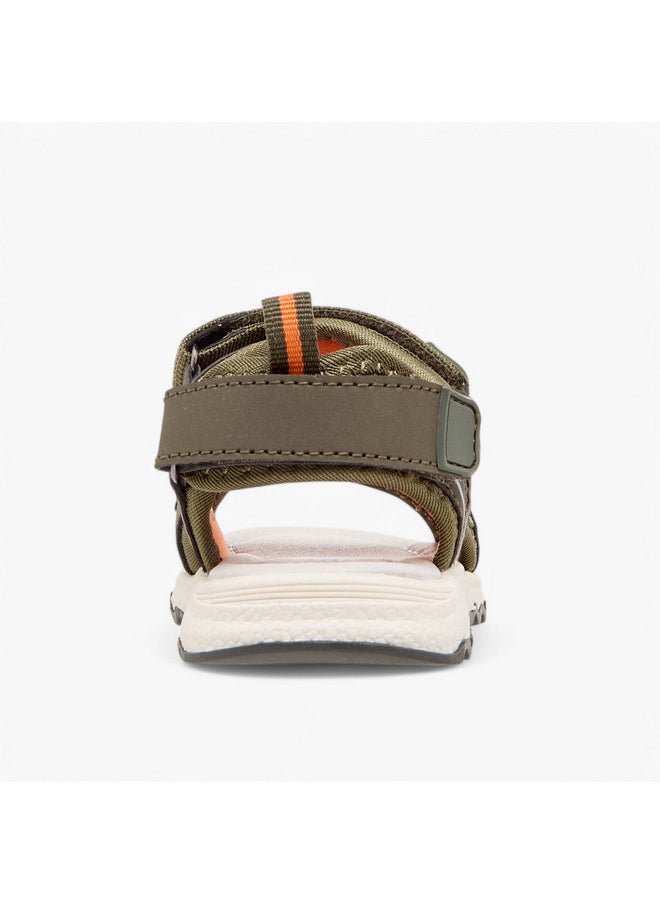 LBL by Shoexpress Boys Textured Floaters with Hook and Loop Closure  - Image 4
