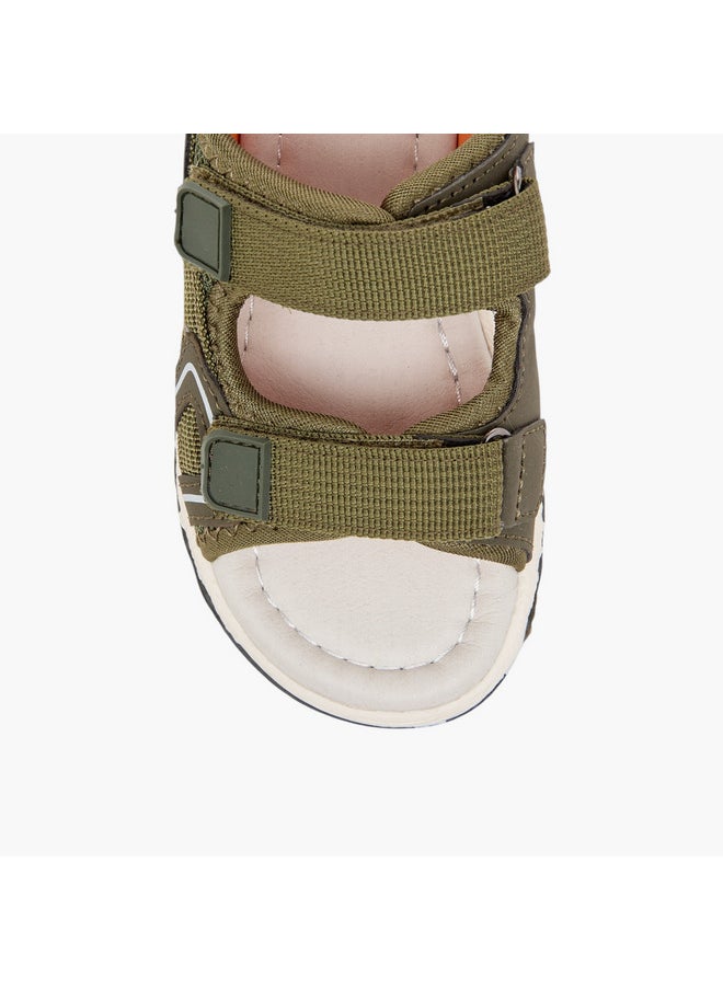 LBL by Shoexpress Boys Textured Floaters with Hook and Loop Closure  - Image 3