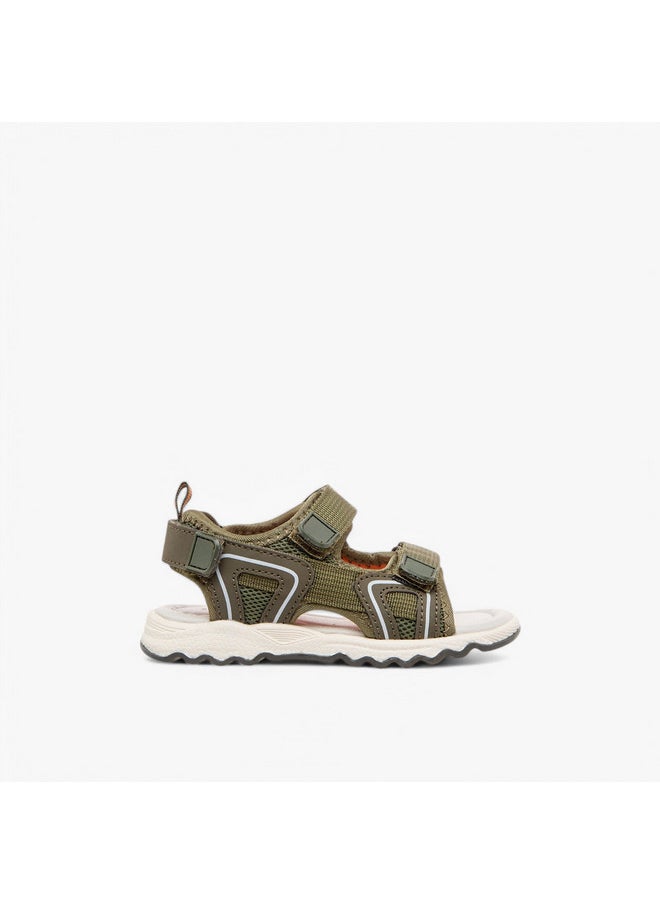 LBL by Shoexpress Boys Textured Floaters with Hook and Loop Closure  - Image 2