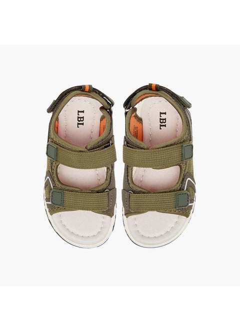Boys Textured Floaters with Hook and Loop Closure