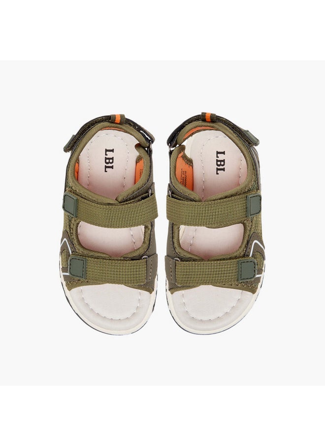 LBL by Shoexpress Boys Textured Floaters with Hook and Loop Closure  - Image 1