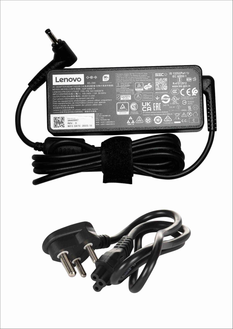 Maxelon Len OVO 65W Orignal Adapter Charger for Len PA-1650-74 PN: GX21J75537 65W Round Tip/Pin AC (with Power Cable), Black - Image 5