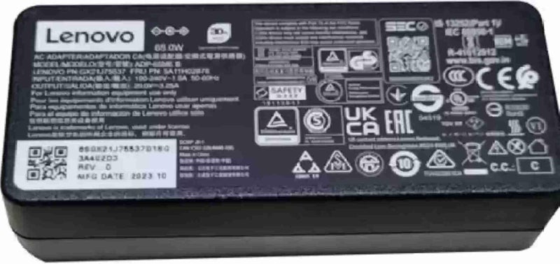 Maxelon Len OVO 65W Orignal Adapter Charger for Len PA-1650-74 PN: GX21J75537 65W Round Tip/Pin AC (with Power Cable), Black - Image 3