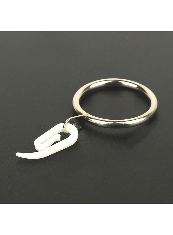 JZS White Plastic Curtain Hooks for Window Curtain, Door Curtain and Shower Curtain,Drapery Hooks,2.8x1.2cm,100PCS - Image 5