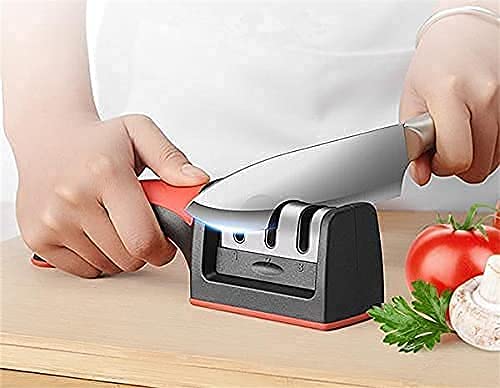plutofit Plutofit Advanced Manual 3 Stage Kitchen Knife Sharpener Tool kit self Knives Shaping Kitchen Knife Sharpener Rod Sharpening Tool for Steel Knives  - Image 2