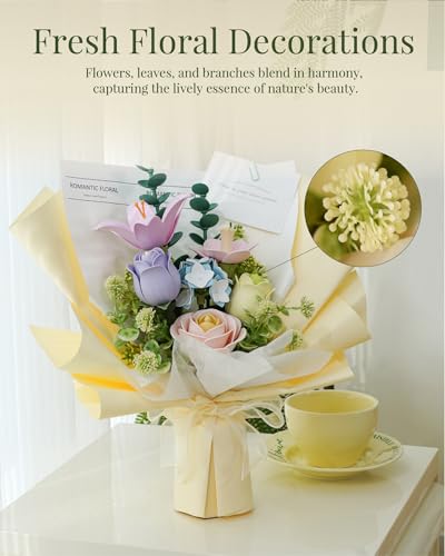 ROKR 3D Puzzles for AdultsBouquet Flower Building SetDIY Flower KitIdeal Gift for Home Dcor - Image 5