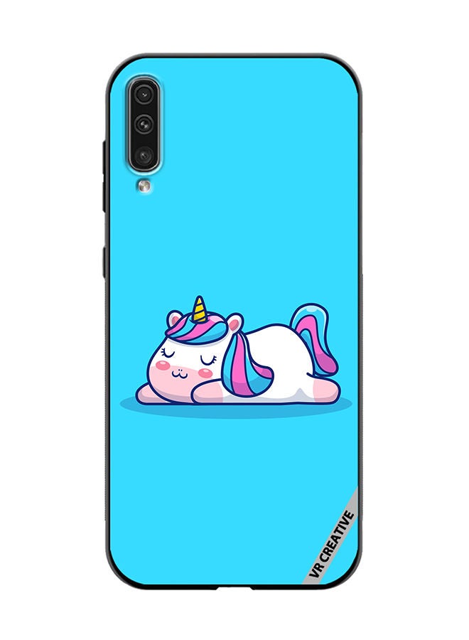 VR CREATIVE Protective Case Cover For Samsung Galaxy A70/A70s Sleeping Pony Design Multicolour - Image 1