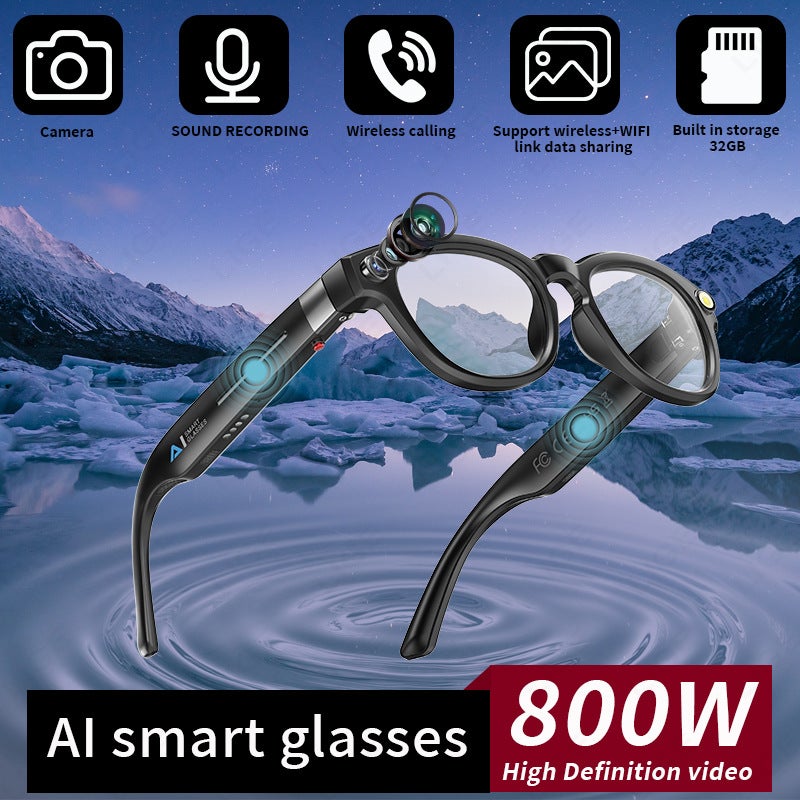 New Product Q8 Smart Glasses With Ai Translation, 8 Million Pixel High-Definition Pography, Support For Video Recording, Bluetooth Calls, And Listening To Music - Image 4