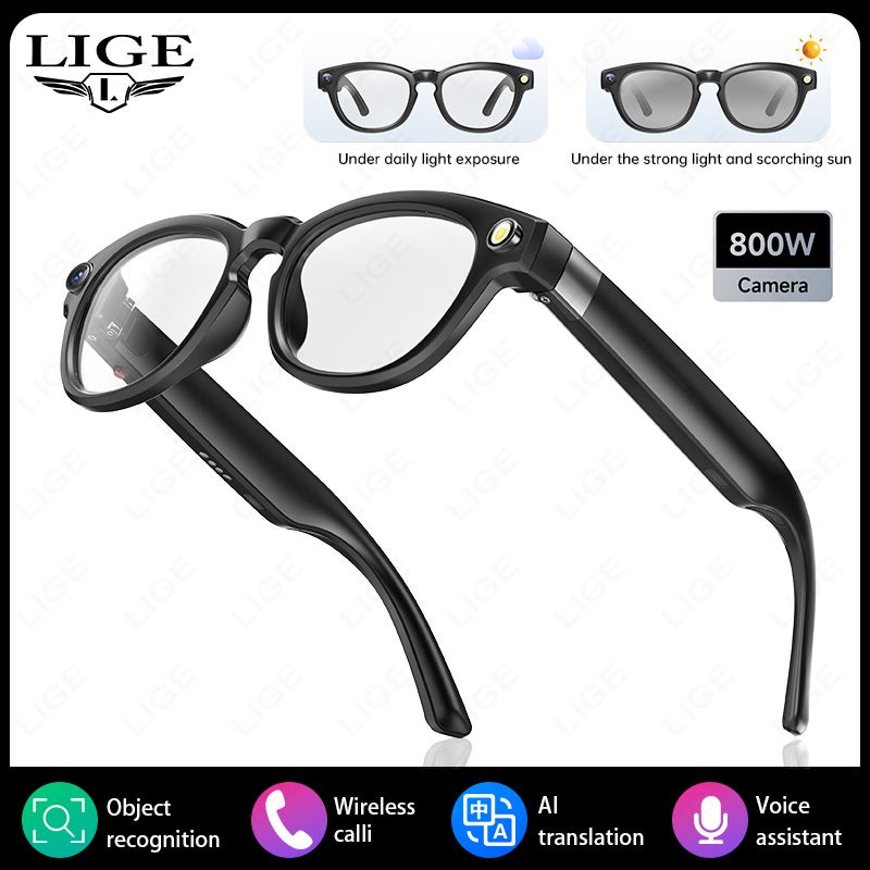 New Product Q8 Smart Glasses With Ai Translation, 8 Million Pixel High-Definition Pography, Support For Video Recording, Bluetooth Calls, And Listening To Music - Image 1