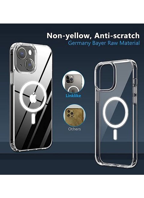 Designed For IPhone 14 (6.1 Inch) Case Compatible With MagSafe Clear Cover