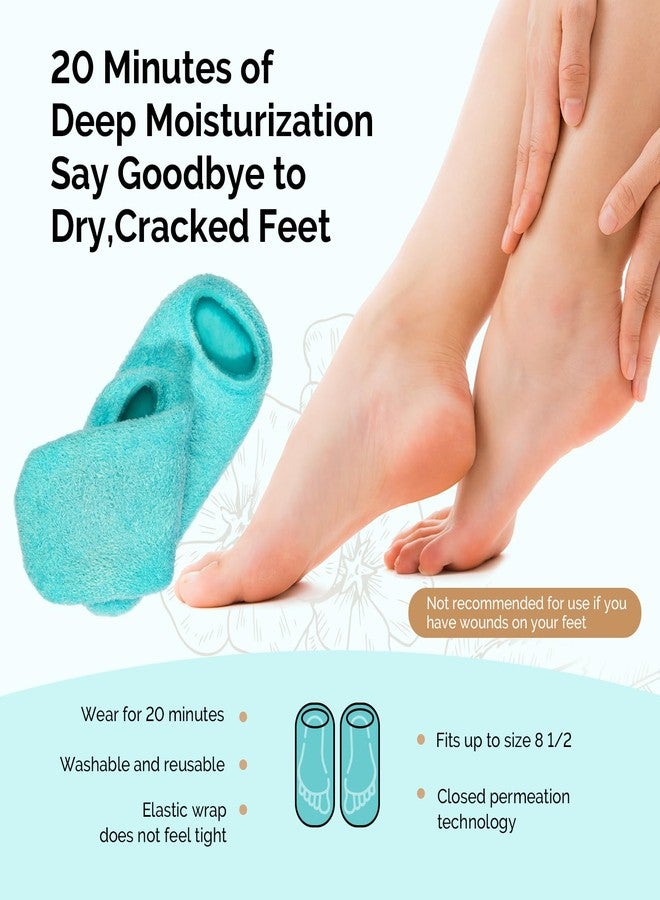 MelodySusie Moisturizing Socks-Gel Silicone Rose Socks, Infused with Vitamin E & JoJoba Oil - Self Care S Gifts for Women Foot Care 1 Pairs - Image 4