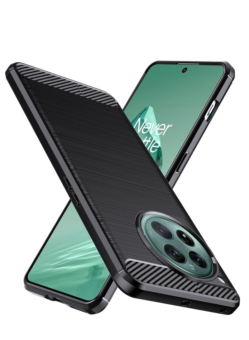 حافظة لهاتف Oneplus 12، TPU مرن [ملمس مصقول] [مضاد للانزلاق] حافظة هاتف محمية ضد الصدمات بتصميم عسكري، غلاف نحيف لهاتف Oneplus 12 5G 2024 - Image 1