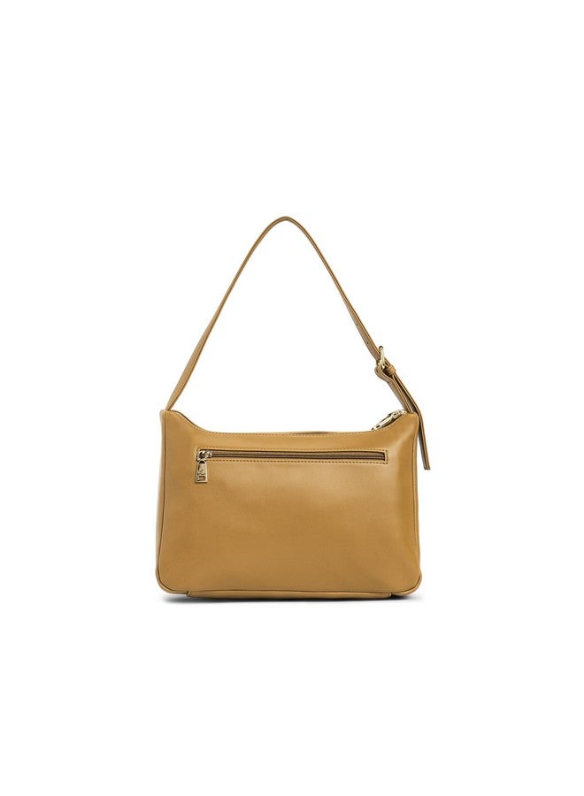 Caprese Jessica Hobo Medium Brown Bag for Women Shoulder Bag with Adjustable Strap|Back Zip|Trendy New Shape, Spacious Design, Ideal for Office, Daily Use, and Travel - Image 2