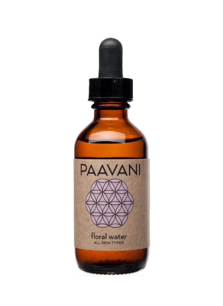 PAAVANI Floral Water (0.5 Fl.Oz.) / Rose Facial Toner/Ayurvedic Skincare  - Image 1