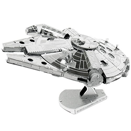 Fascinations Metal Earth 3D Model Kits Star Wars Set of 2 Millennium Falcon R2D2 - Image 5