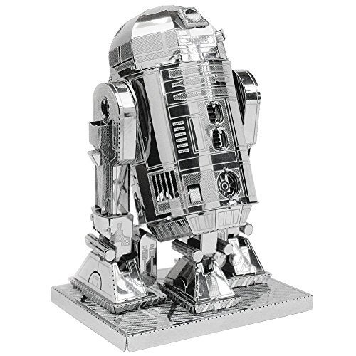 Fascinations Metal Earth 3D Model Kits Star Wars Set of 2 Millennium Falcon R2D2 - Image 1