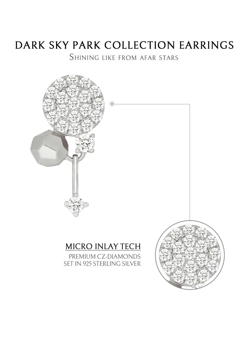 AWNL Women's Earrings with CZ Diamonds, Plating 18k Gold Sterling Silver Gift for Mother Wife Girlfriend Dark Sky Park Collection - Image 4