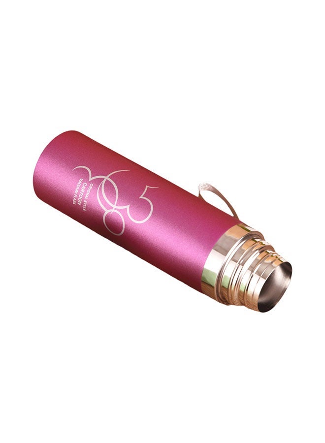 NIBEMINENT Cartoon Thermos Water Bottle Pink/Gold - Image 1