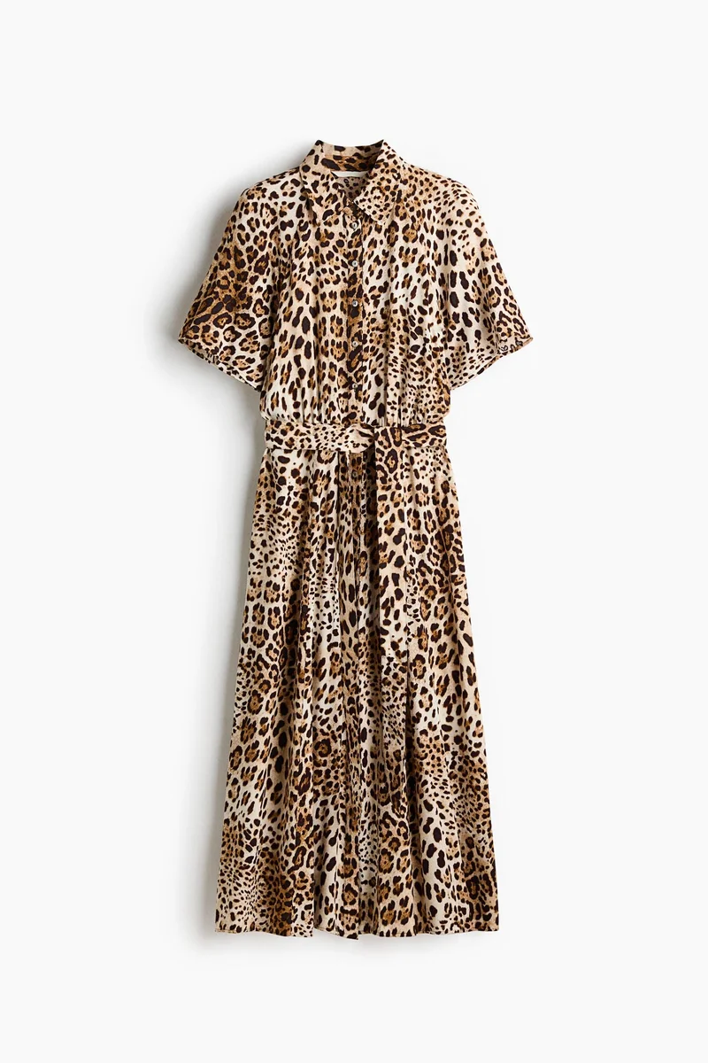 H&M  Tie-belt shirt dress for Women | Best Price UAE