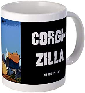 BSM Corgi Zilla No One Is Safe Funny Dog Coffee Mug 11oz Cup Gifts for Her Birthday Christmas Holiday Valentine's Day Anniversary Mother's Day Father's Day - Image 2
