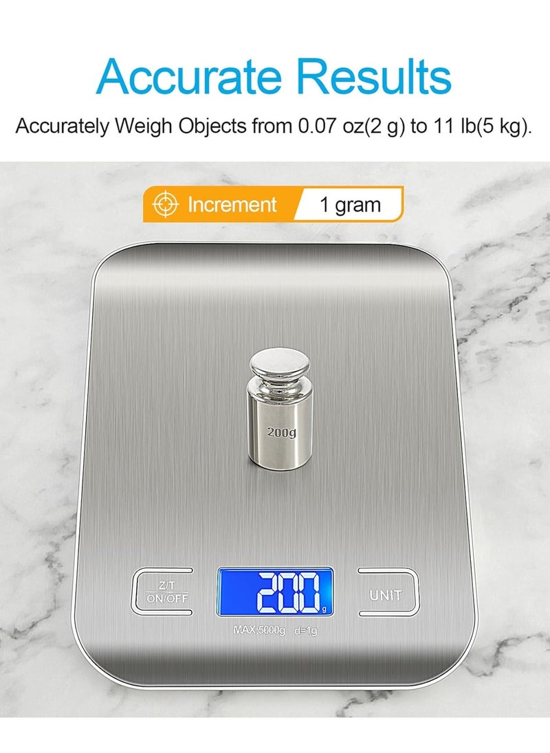 Electric Kitchen Scale Silver