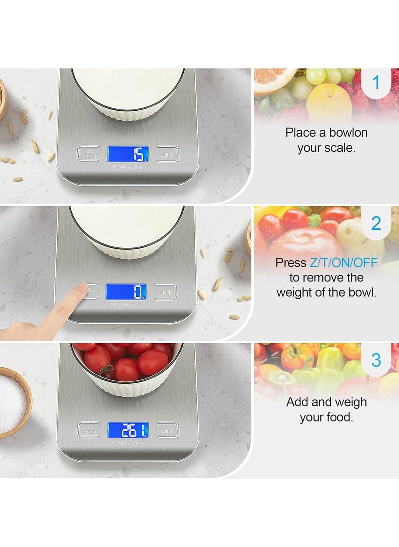 Electric Kitchen Scale Silver
